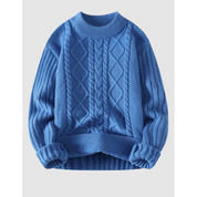 Gemütlicher Pullover aus Kabelstrick
