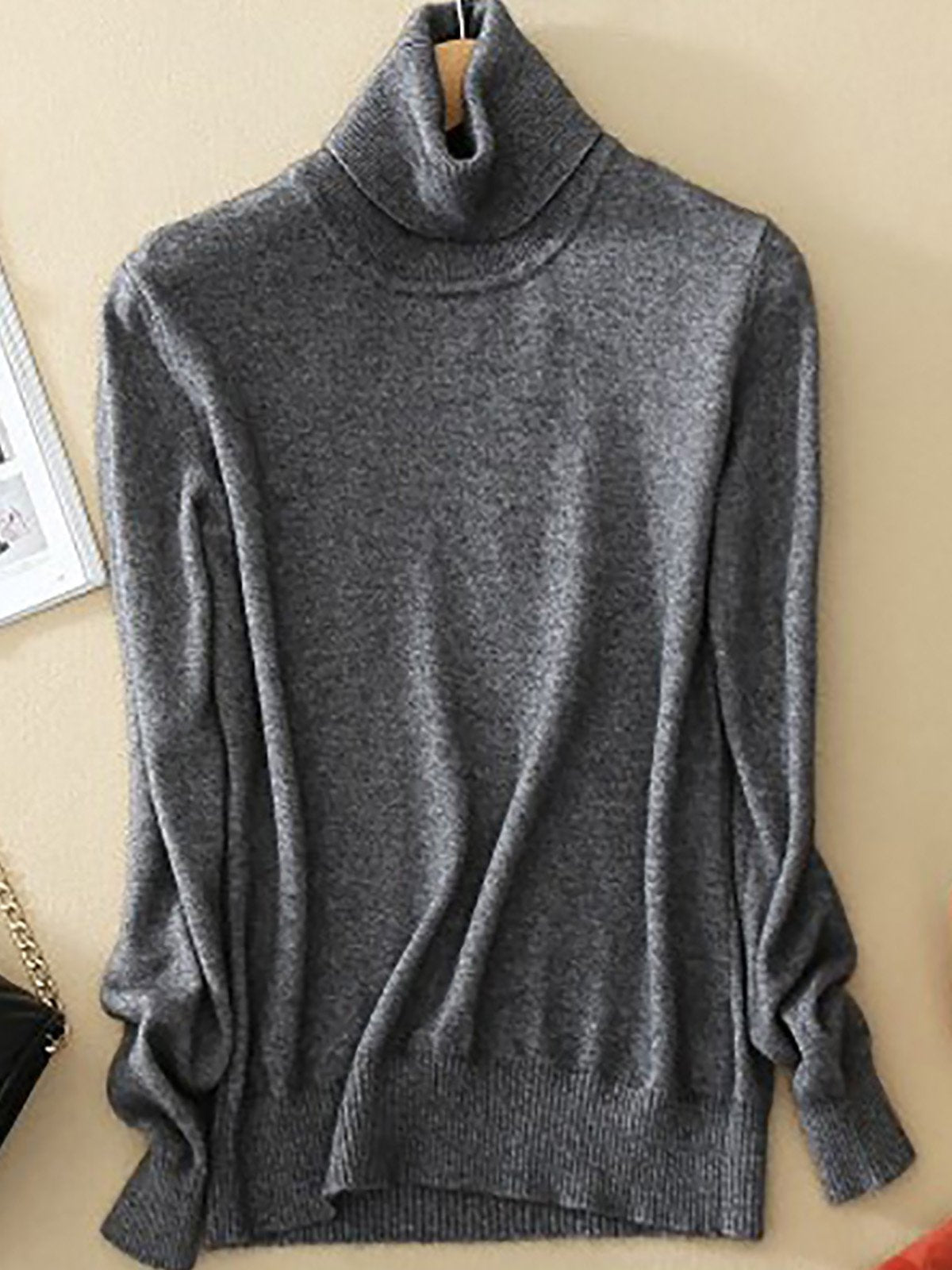 Klassischer Damen Rollkragenpullover