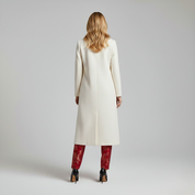 Taillierter Longline Mantel Reverskragen