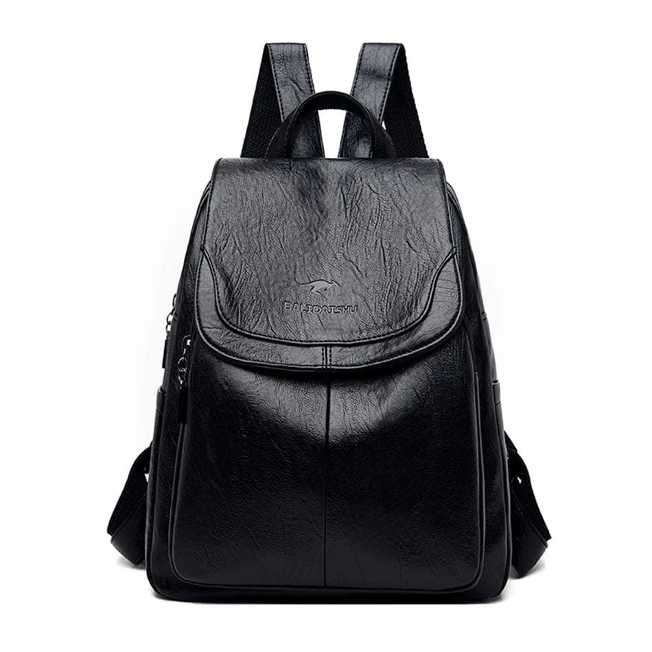 Diebstahlsicherer Lederrucksack