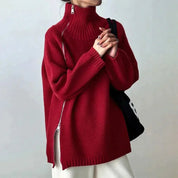 Damen Pullover mit hohem Halsausschnitt