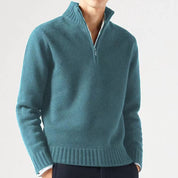 Herren Zip-Up Strickpullover
