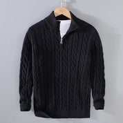 Gestrickter Pullover mit Reißverschluss