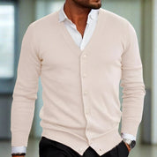 Eleganter Baumwollcardigan mit Knopfleiste