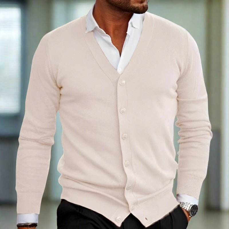 Eleganter Baumwollcardigan mit Knopfleiste
