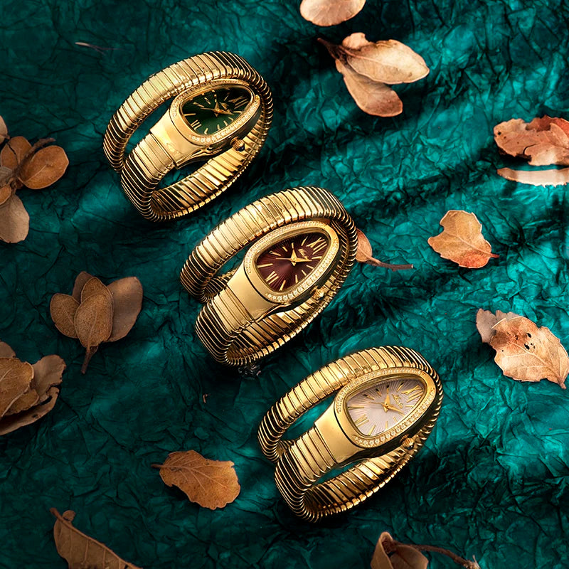 Edelstahl Schlangen Armbanduhr Nr. 351