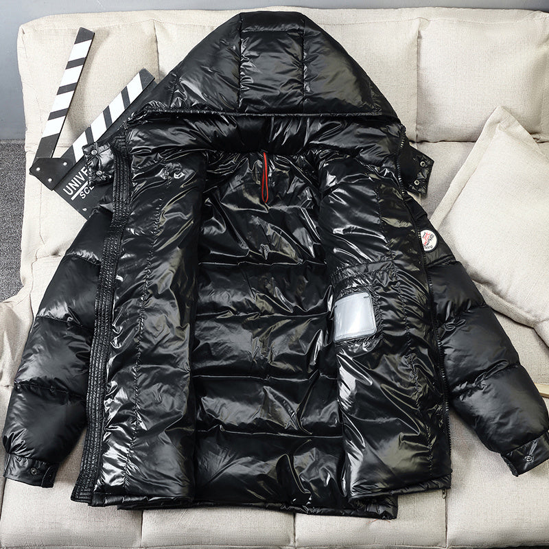 Glänzende Herren Winterjacke