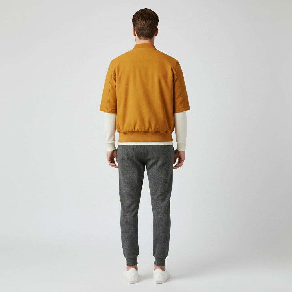 Kurzarm Blousonjacke Reißverschluss