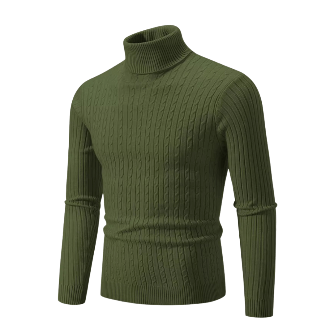 Warmer Strickpullover mit Rollkragen