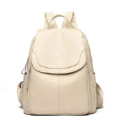 Diebstahlsicherer Lederrucksack