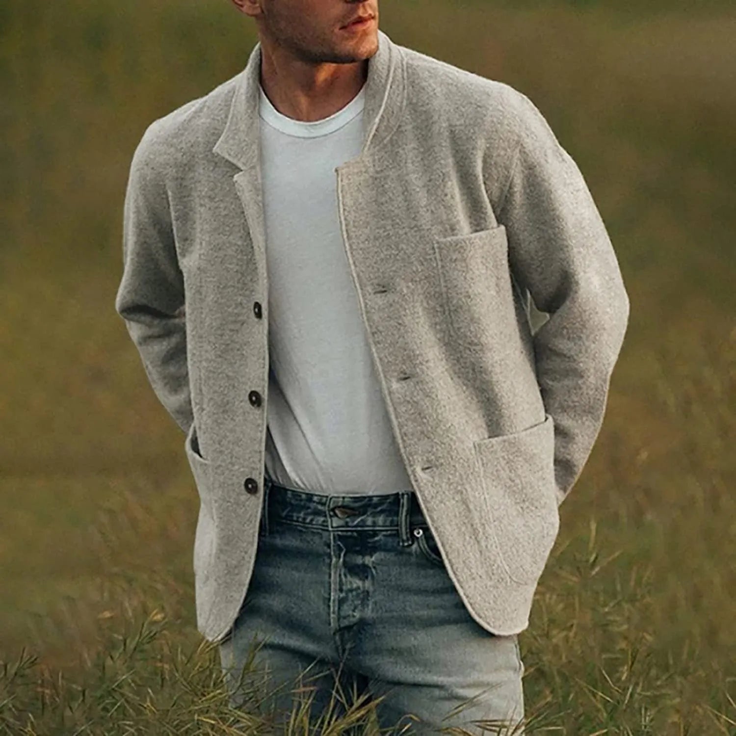 Lässig Bequemer Blazer