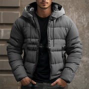 Stilvolle Luxus-Daunenjacke mit Kapuze