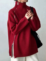 Damen Pullover mit hohem Halsausschnitt