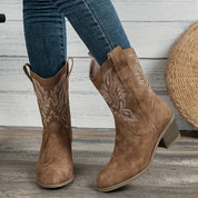 Bequeme Damen Cowboystiefel