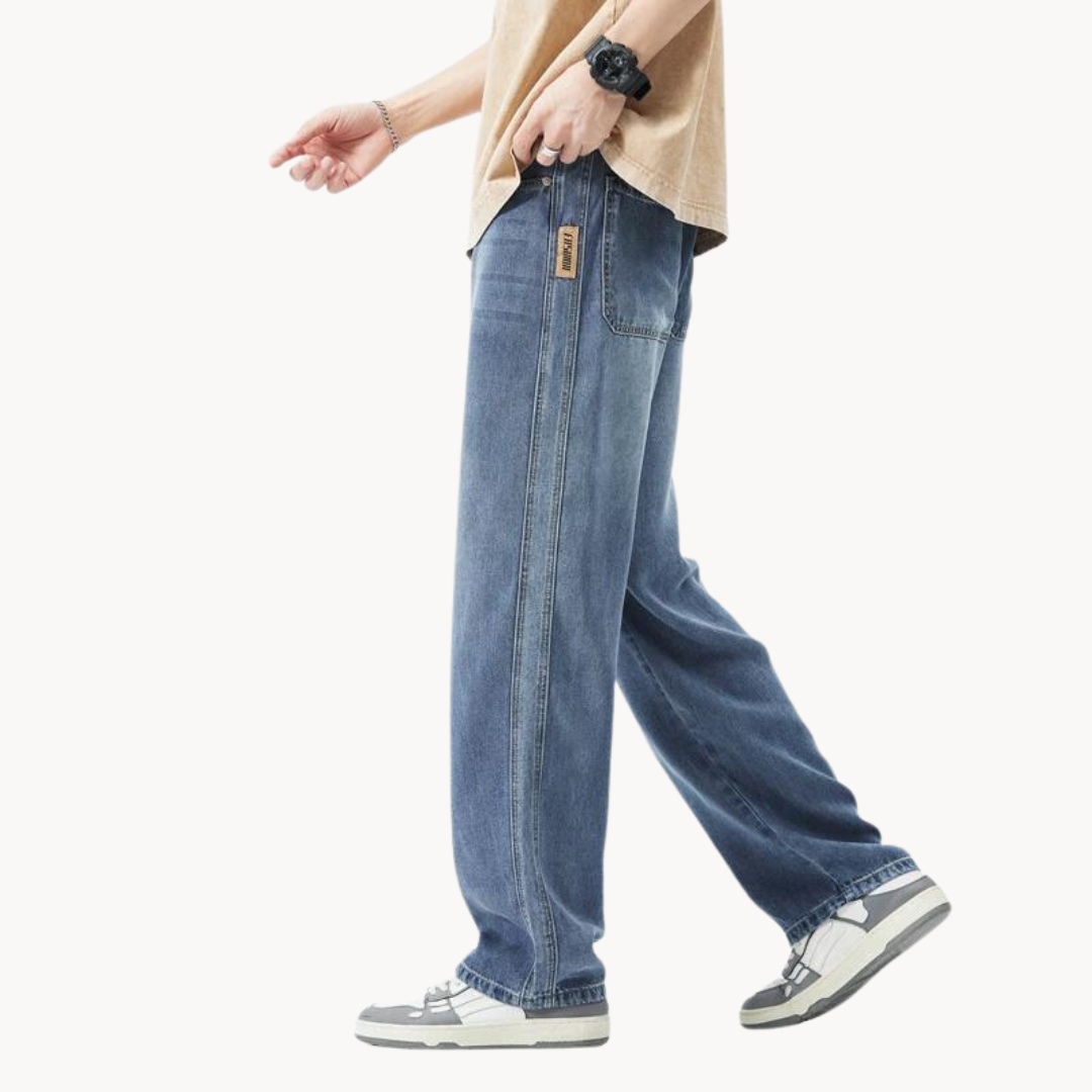 Herren Weitbeinige Jeans