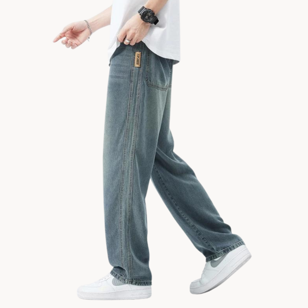 Herren Weitbeinige Jeans