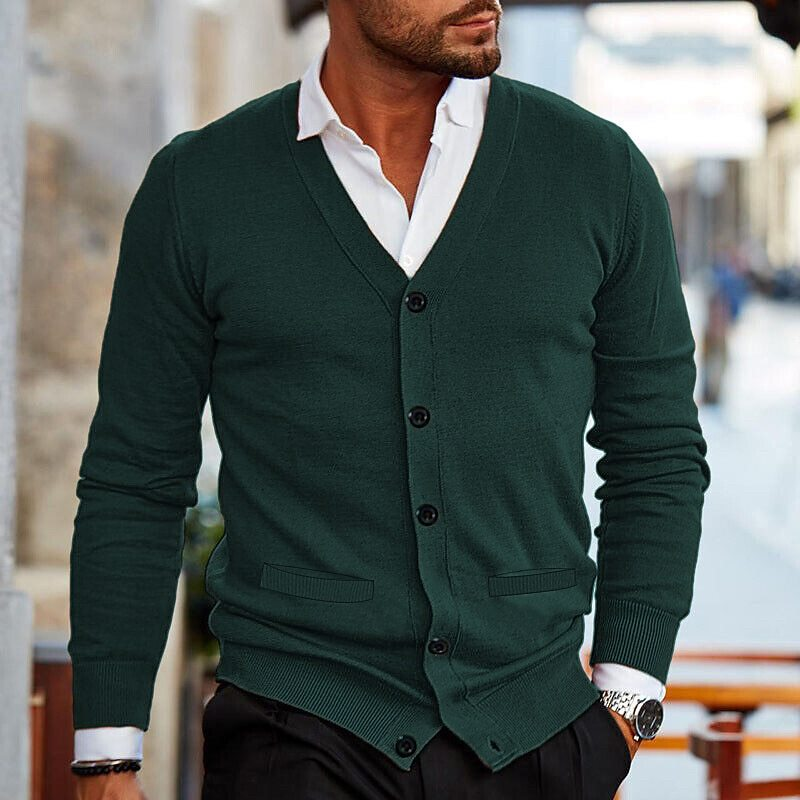 Bequeme Herren Strickjacke