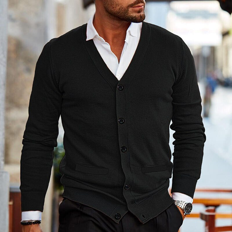 Bequeme Herren Strickjacke