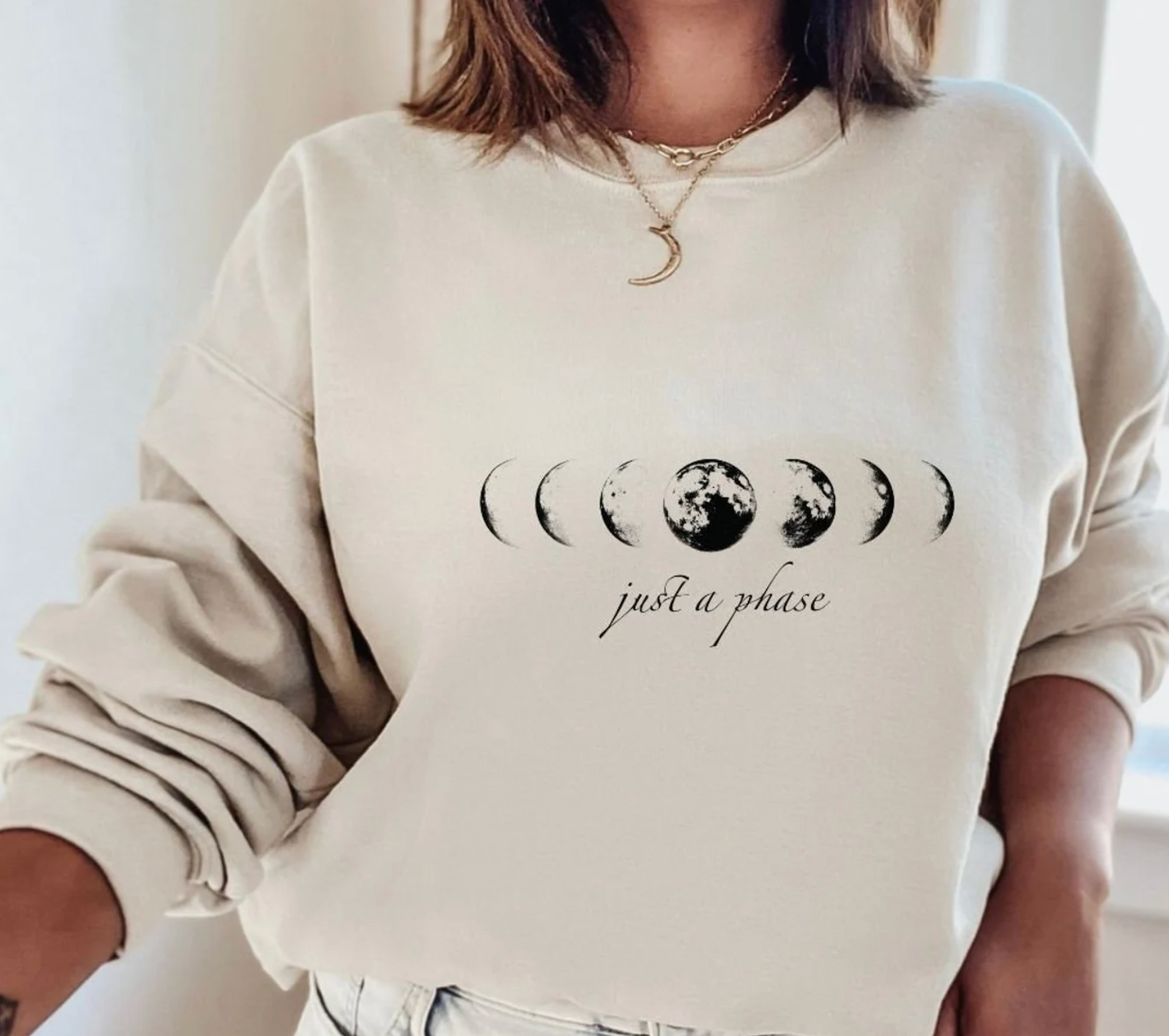 Just A Phase Damen Pullover