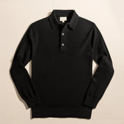 Langarm Polo Strickpullover