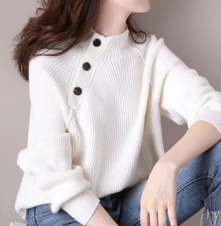 Langärmliger Damen Strickpullover