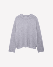 Klassischer Strickpullover Rundhalsausschnitt