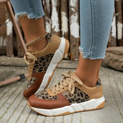 Orthopädische Leopardendruck Sneakers