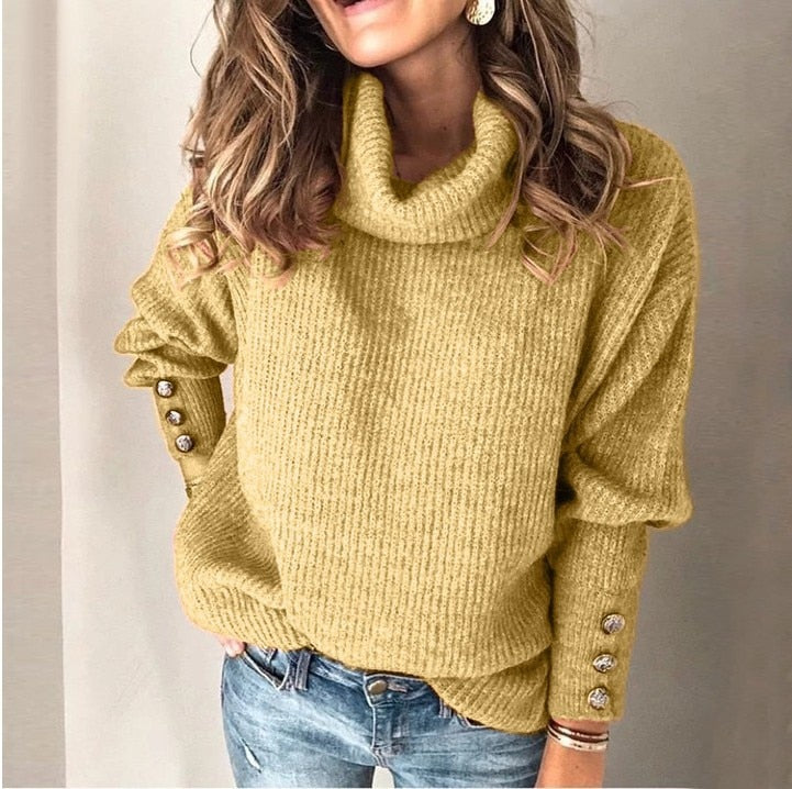Leichter Rollkragenpullover Damen