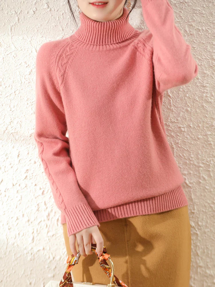 Eleganter Damen Rollkragenpullover