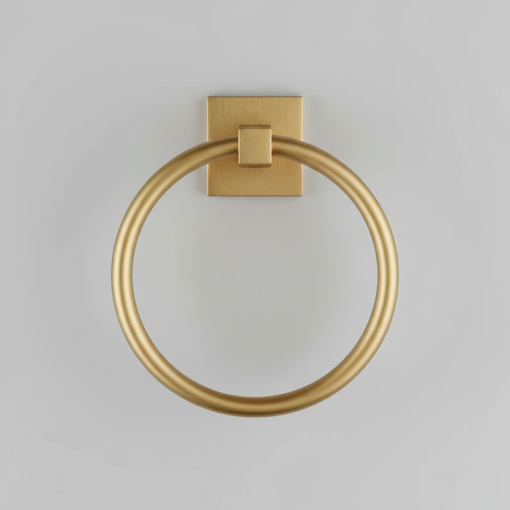 Handtuchring in gebürstetem Gold
