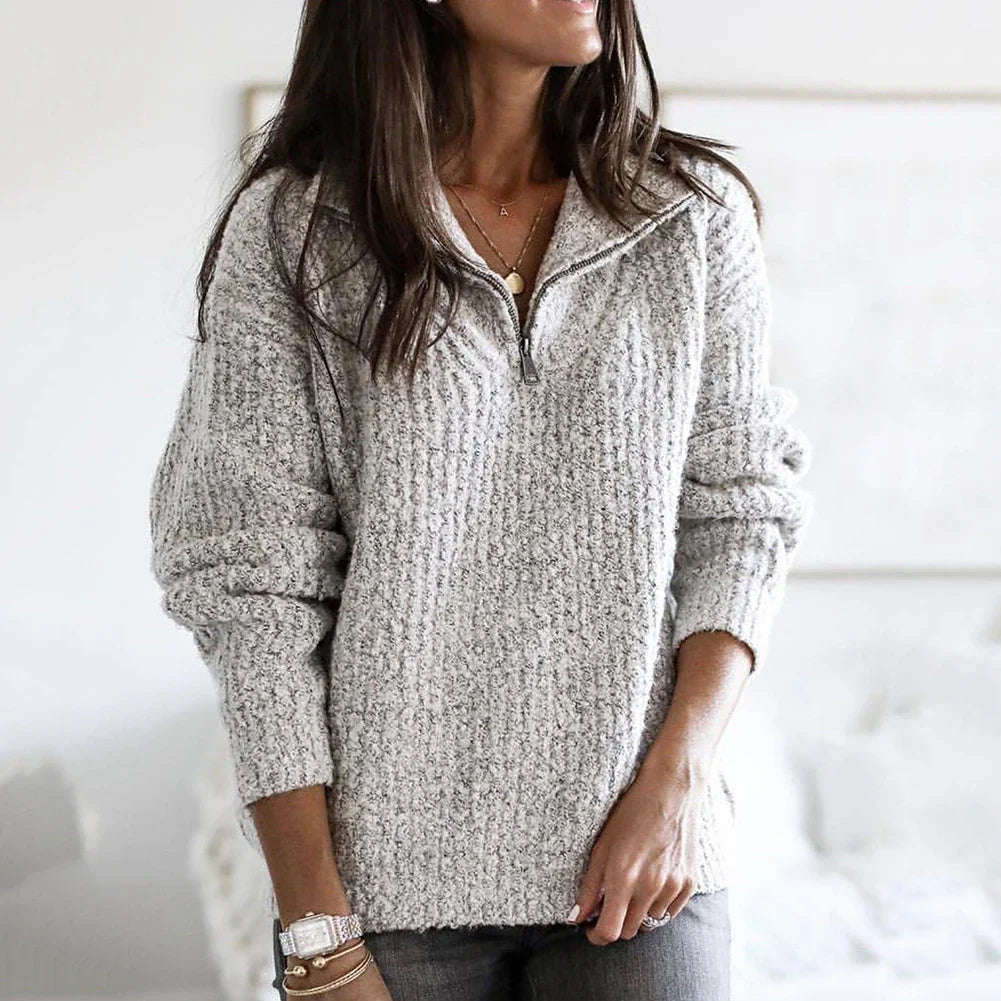Stilvolle Pullover mit Reissverschluss
