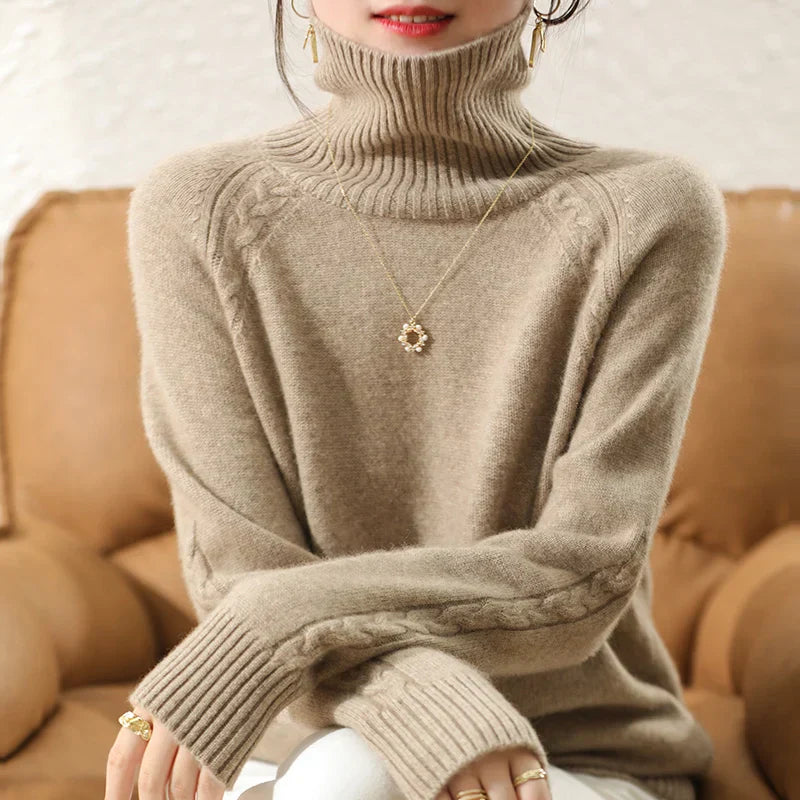 Eleganter Damen Rollkragenpullover