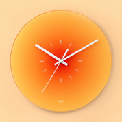 Runde Sunset Wanduhr