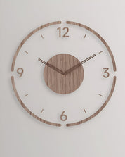 Transparente Acryl & Holz Stille Wanduhr