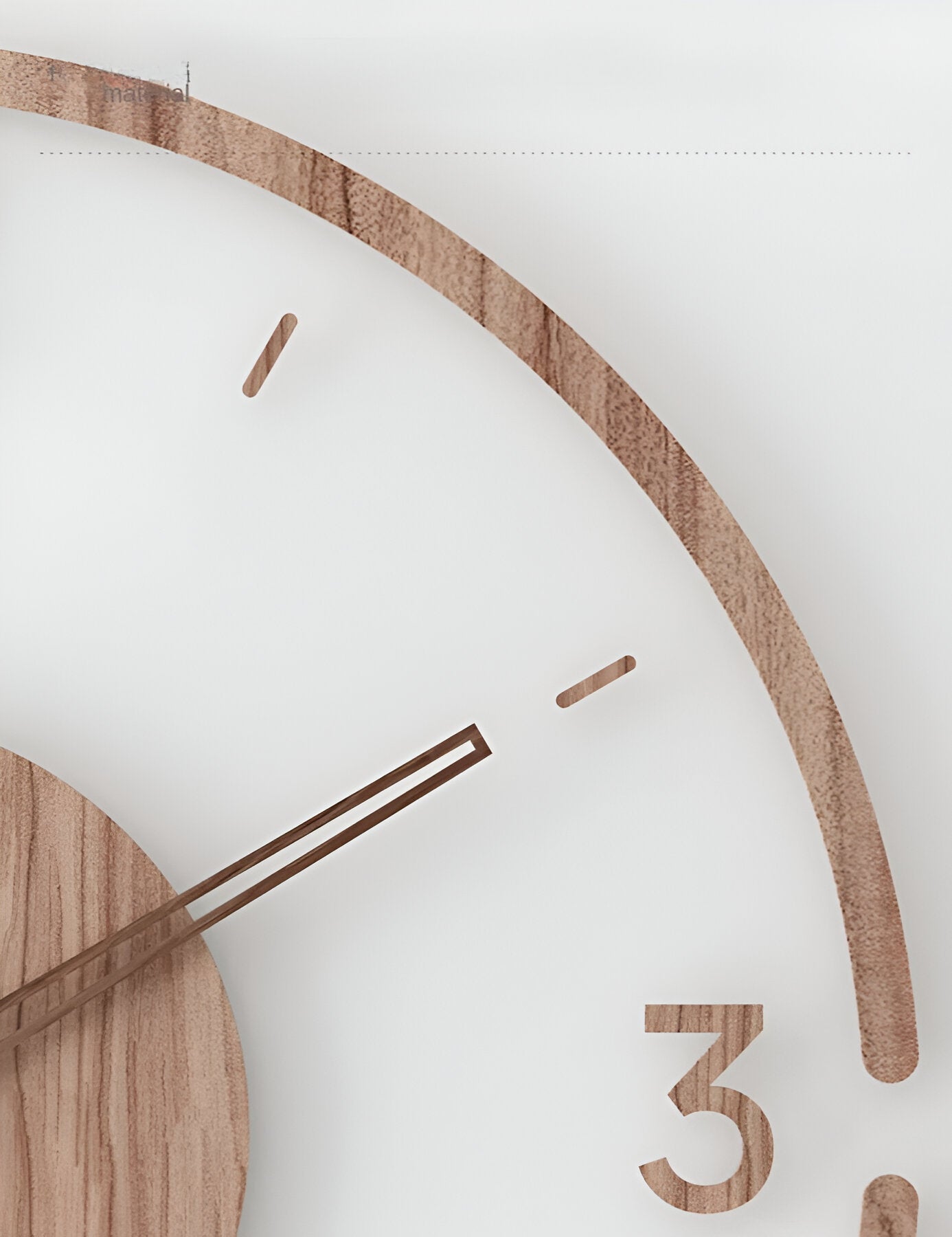 Transparente Acryl & Holz Stille Wanduhr
