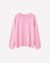 Feinstrick Pullover Rundhals Locker