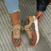 Orthopädische Leopardendruck Sneakers