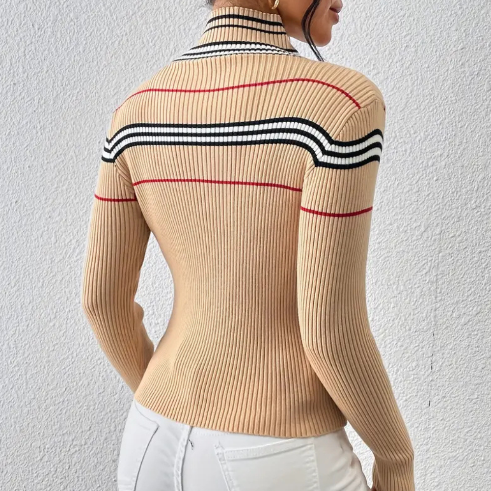 Damen Rollkragenpullover Slim Fit