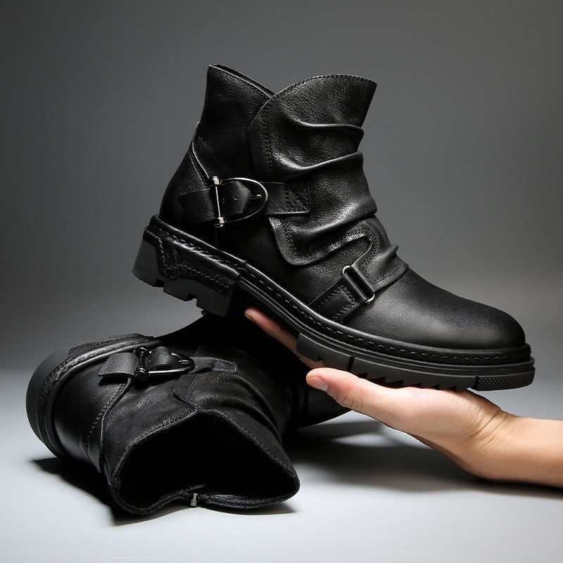 Strapazierfähige Herren Biker Stiefel