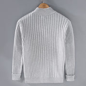 Stilvoller Herren Rippstrickjacke