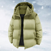 Warme Herren Winterjacke mit Kapuze