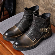 Strapazierfähige Herren Biker Stiefel