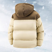 Warme Herren Winterjacke mit Kapuze