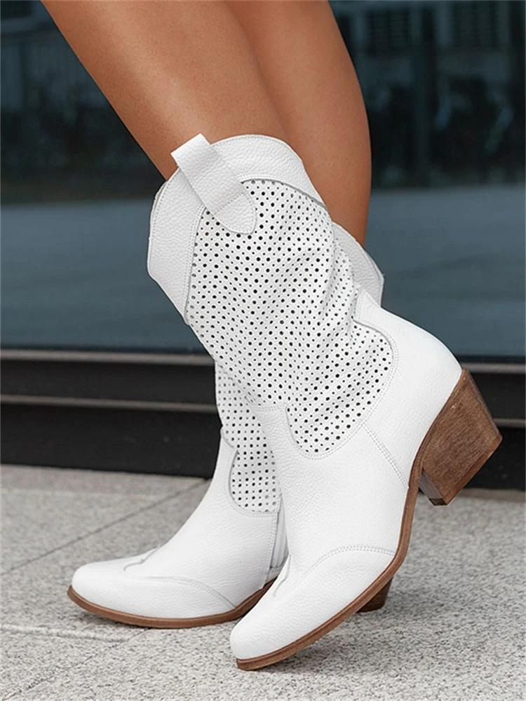 Atmungsaktive mittelhohe Cowboystiefel