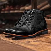 Herren Retro Schnürstiefel