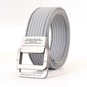 Gestreifter Canvas Ringgürtel