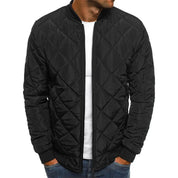 Bequem Jacke mit Rautenmuster