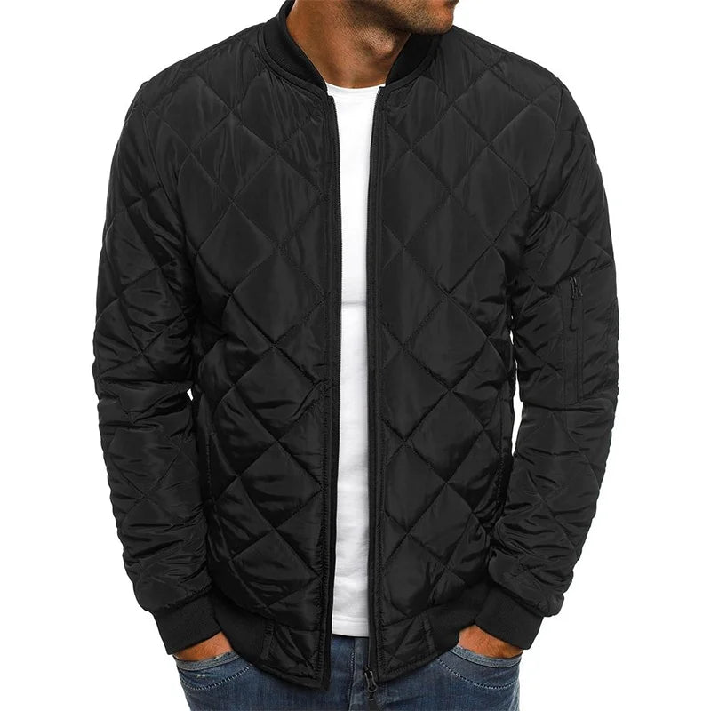 Bequem Jacke mit Rautenmuster