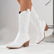 Damen Stilvolle Cowboystiefel