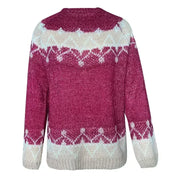 Damen Pullover mit Norweger Muster